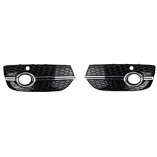 Carica l'immagine nel visualizzatore di Gallery, Paraurti anteriore laterale griglia per Audi Q3 8U 11-15 RSQ3 stile Nero lucido / cromato con PDC sinistro e destro 2