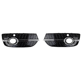 Paraurti anteriore laterale griglia per Audi Q3 8U 11-15 RSQ3 stile Nero lucido / cromato con PDC sinistro e destro 2