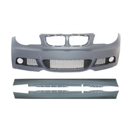 Paraurti anteriore con Minigonne per BMW Serie 1 E87 (2009-2012) M-tech M-Technik design
