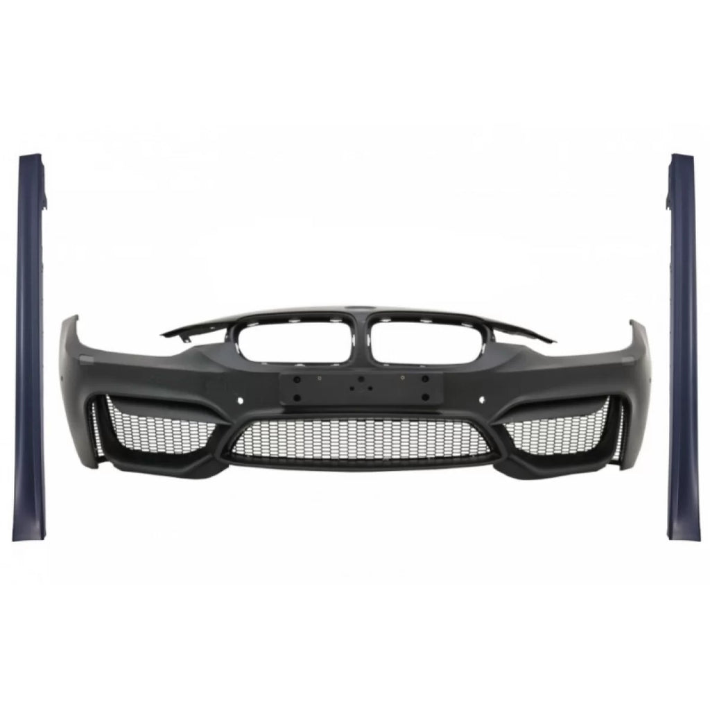 Paraurti anteriore con Minigonne per BMW Serie 3 F30 F31 Pre-LCI & LCI (2011-2018) M4 design