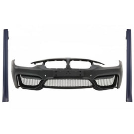 Paraurti anteriore con Minigonne per BMW Serie 3 F30 F31 Pre-LCI & LCI (2011-2018) M4 design