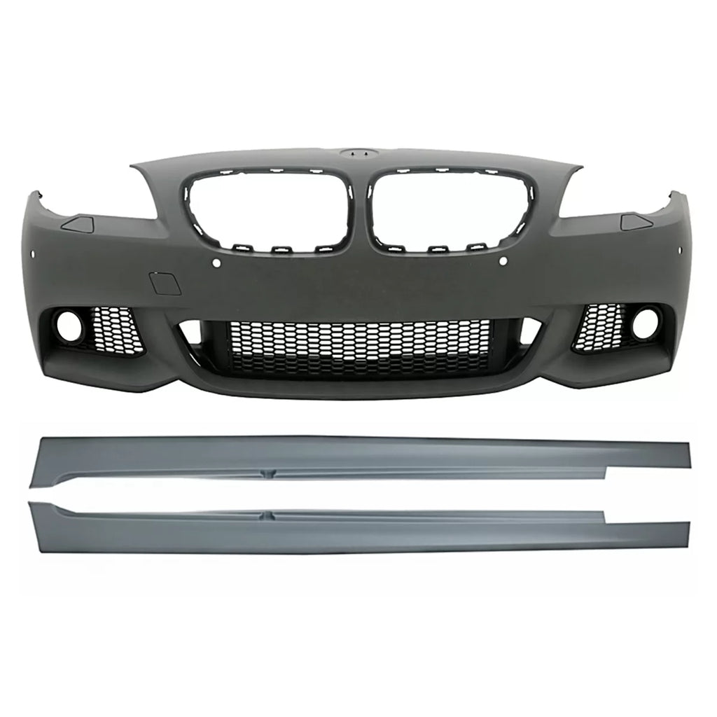 Paraurti anteriore con Minigonne per BMW Serie 5 F10 F11 Non LCI (07.2010-2013) berlina Touring M-Technik design