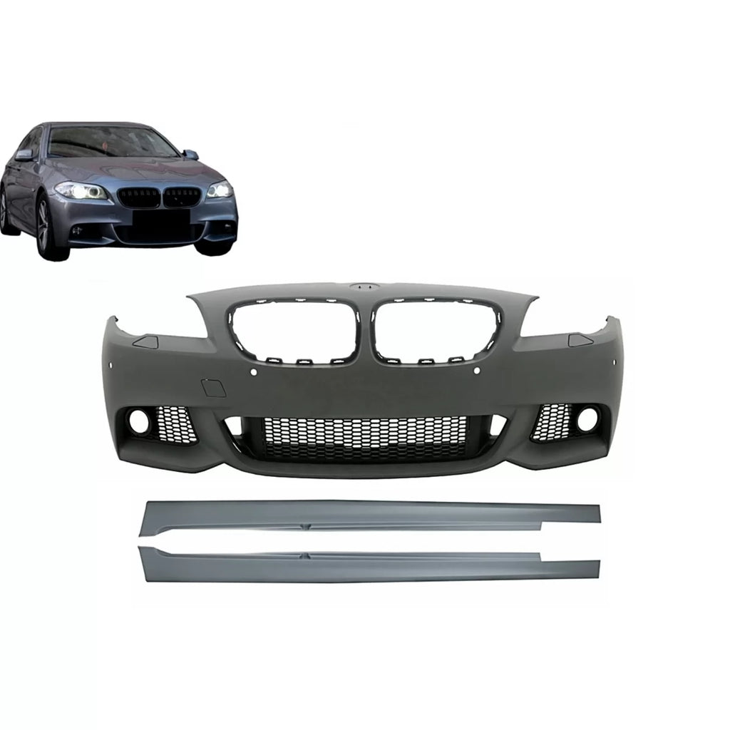 Paraurti anteriore con Minigonne per BMW Serie 5 F10 F11 Non LCI (07.2010-2013) berlina Touring M-Technik design