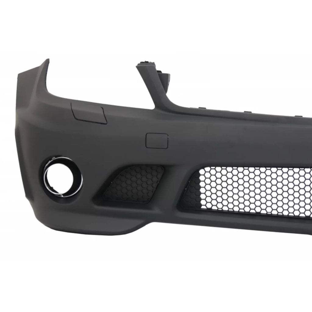 Paraurti anteriore Minigonne per Mercedes Classe C W204 (2007-2012) C63 design senza fendinebbia Ligts