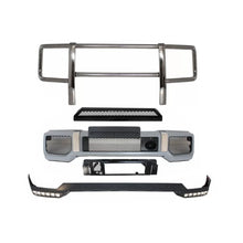 Paraurti anteriore con Spoiler LED DRL superiore Spoiler Lip e BullBar per Mercedes Classe G W463 (1989-2017) G65 design