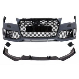 Paraurti anteriore con Spoiler Lip autentico carbonio per Audi A7 4G pre-restyling (2010-2014) RS7 design