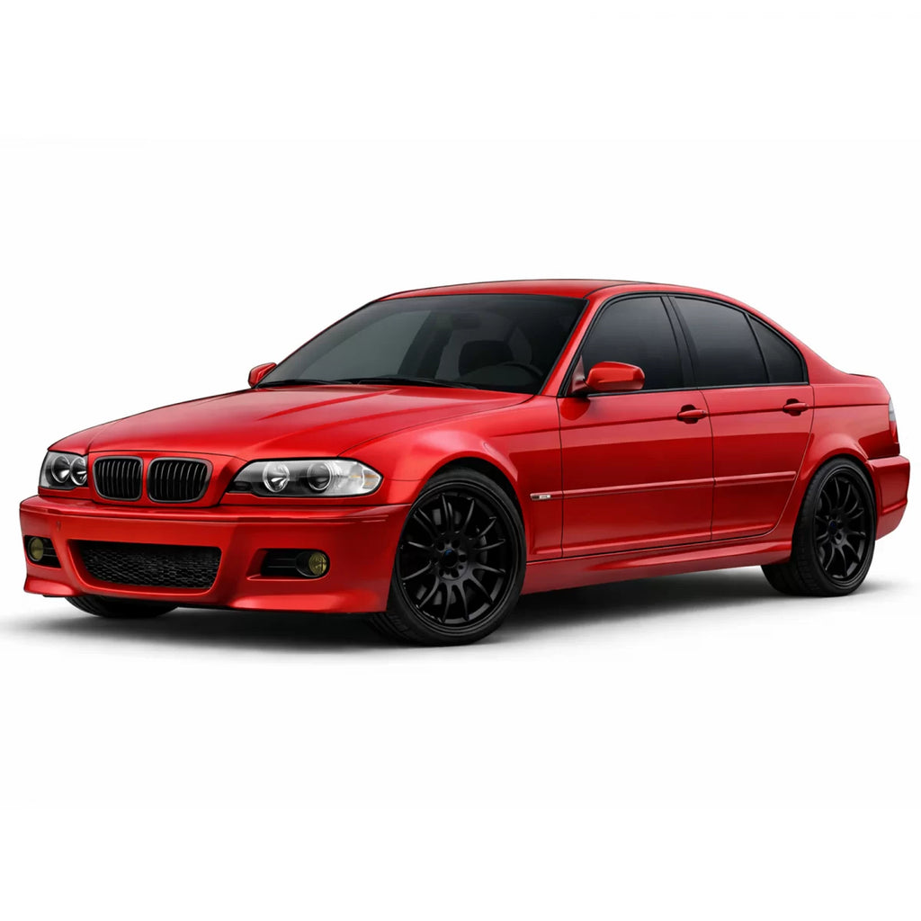 Paraurti anteriore Sport + ABE + giallo Fendinebbia per BMW E46 berlina Touring LCI