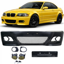 Paraurti anteriore Sport + ABE + giallo Fendinebbia per BMW E46 coupe cabriolet