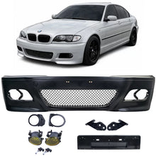 Paraurti anteriore Sport + ABE + giallo Fendinebbia per BMW E46 berlina Touring LCI