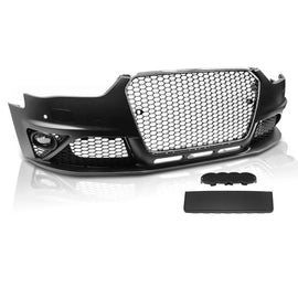 Paraurti anteriore Sport cromato nero PDC compatibile AUDI A4 B8 12-15
