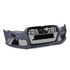 Paraurti anteriore Audi A6 C7 4G 2015–2018 stile RS6 con PDC e coprilavafari – vista 2