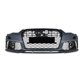 Paraurti anteriore Audi A6 C7 4G 2015–2018 stile RS6 con PDC e coprilavafari – vista 1