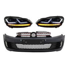 Paraurti anteriore per VW Golf 6 (2008-2013) stile con Osram LED fari anteriori xenon conversione rosso GTI dinamico
