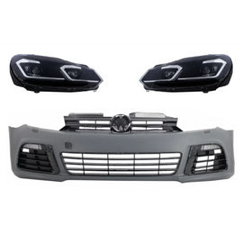 Paraurti anteriore per VW Golf 6 VI (2008-2013) con LED fari anteriori sequenziale dinamico sequenziale Indicatori