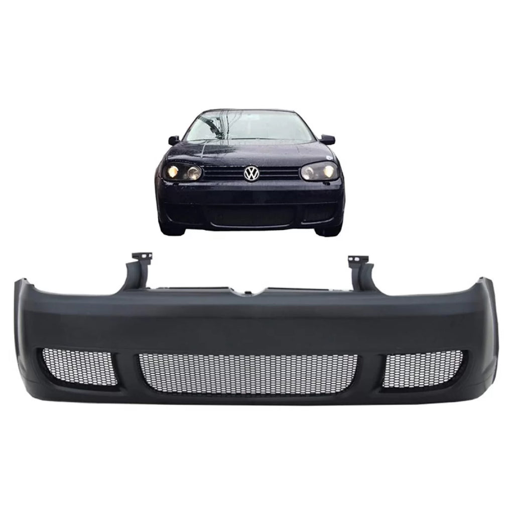 Paraurti anteriore per VW Golf IV (4) 98-03 R32 stile in plastica ABS con plastica rete