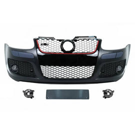 Paraurti anteriore per VW Golf V (5) 03-08 GTI stile con griglia & Fendinebbia