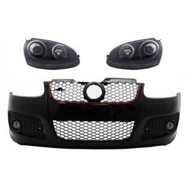Paraurti anteriore per VW Golf V 5 MK5 (2003-2007) GTI design con xenon stile fari anteriori