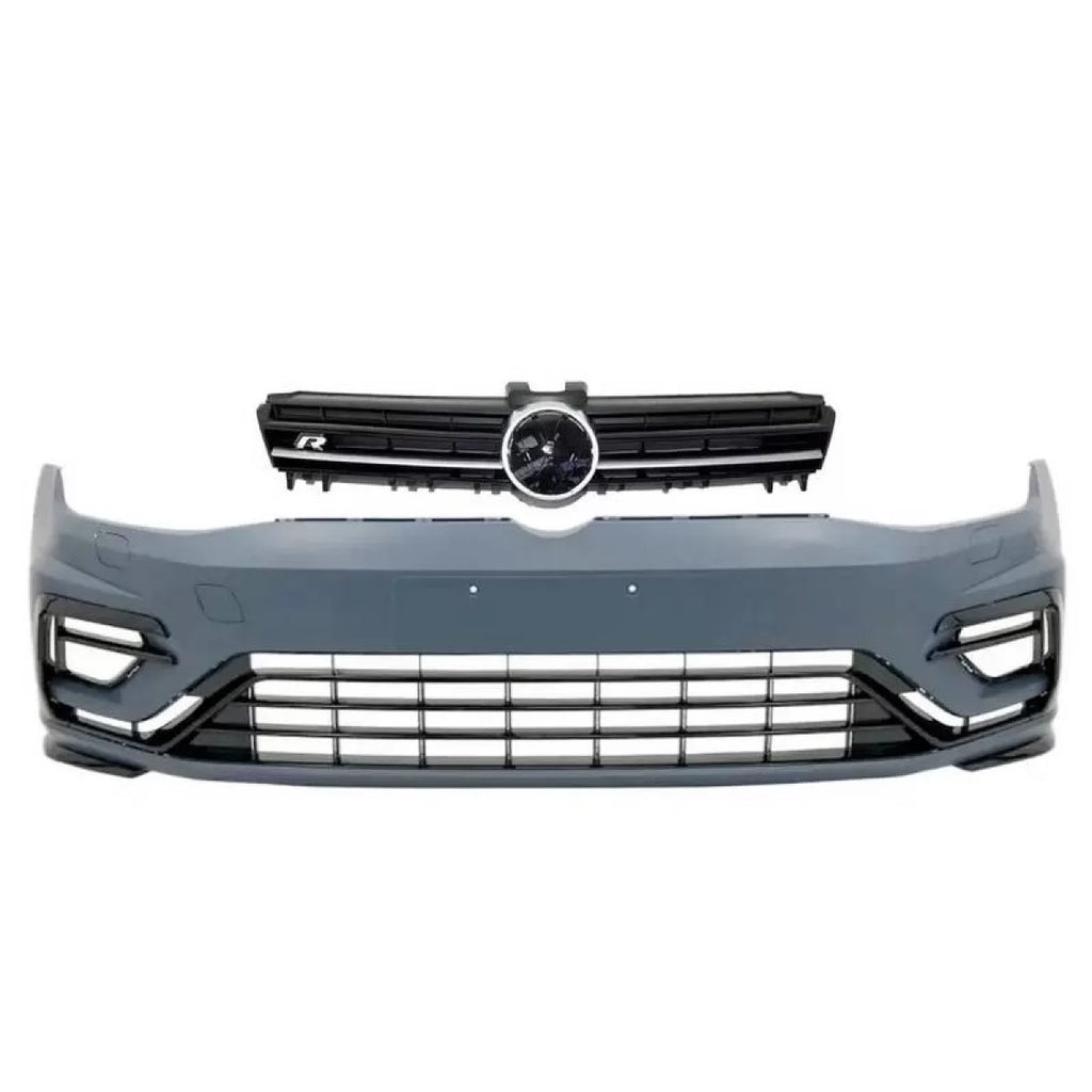 Paraurti anteriore per VW Golf VII (7) 13-17 conversione allo stile R 7.5 stile 17-19 con griglia