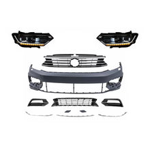 Carica l'immagine nel visualizzatore di Gallery, Paraurti anteriore per VW Passat B8 3G (2015-2018) R-Line con fari anteriori LED Matrix con sequenziale dinamico