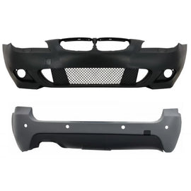 Paraurti anteriore senza Fendinebbia e Paraurti posteriore con PDC 28mm per BMW Serie 5 E61 Touring 2003-2007 M-Technik