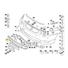 Anteriore centrale rete per BMW 5 E60 03-10 M-Tech 1 pezzo