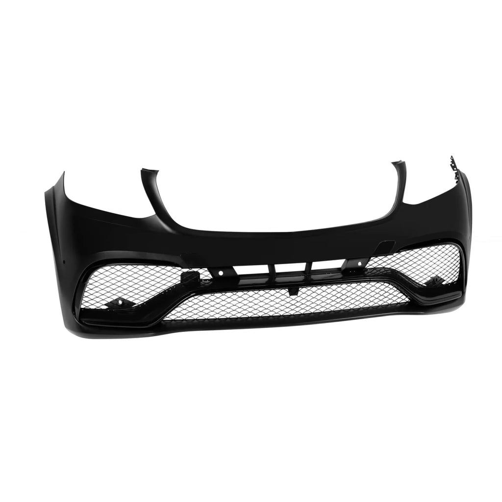 Anteriore A design paraurti per Mercedes GLS X166 2015-2019, con Nero lucido elementi