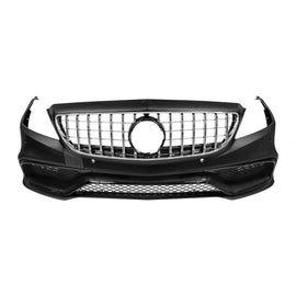 Anteriore A design paraurti tipo 63 per Mercedes CLS C218 2011-2015 con cromato/nero GT griglia e Nero lucido elementi