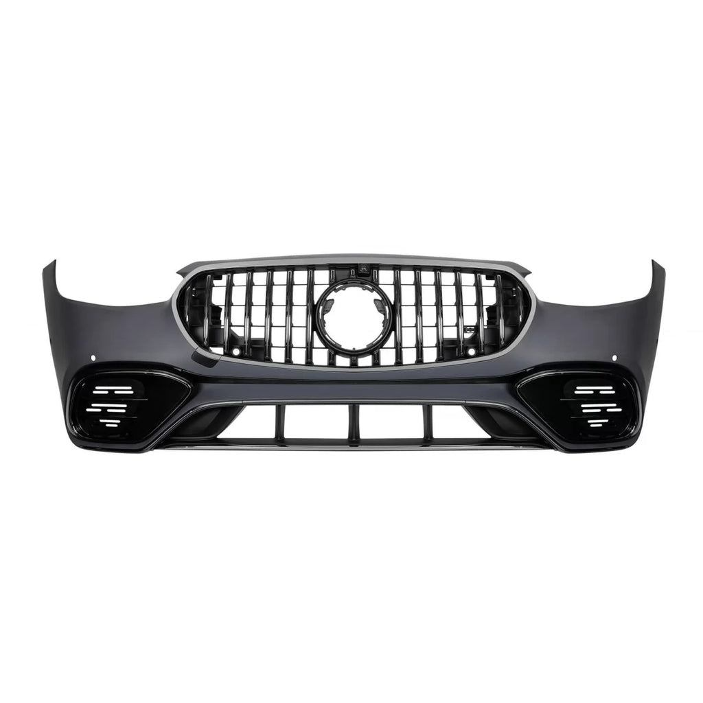 Anteriore A design paraurti tipo S63 per Mercedes Classe S W223 dal 2020 con fumé cromato elementi