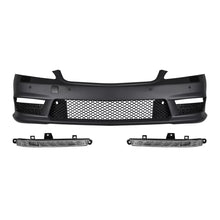 Anteriore A design paraurti tipo S63, S65 con cromato/nero griglia per Mercedes Classe S W221 2006-2013 con Luci diurne