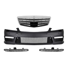 Anteriore A design paraurti tipo S63, S65 con cromato/nero griglia per Mercedes Classe S W221 2006-2013 con Luci diurne
