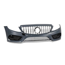 Carica l'immagine nel visualizzatore di Gallery, Anteriore A design Line paraurti per Mercedes Classe C W205 berlina, S205 station wagon 2013-2018 con cromato/nero GT