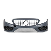 Carica l'immagine nel visualizzatore di Gallery, Anteriore A design Line paraurti per Mercedes Classe C W205 berlina, S205 station wagon 2013-2018 con cromato/nero GT