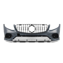 Anteriore A design line paraurti per Mercedes GLC SUV X253, GLC Coupe C253 2015-2019 con cromato/nero GT griglia