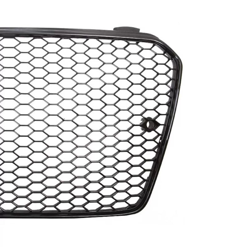 Griglia anteriore per Audi A5 11-16 8T/8F RS-stile nido d’ape Nero lucido 1 pezzo