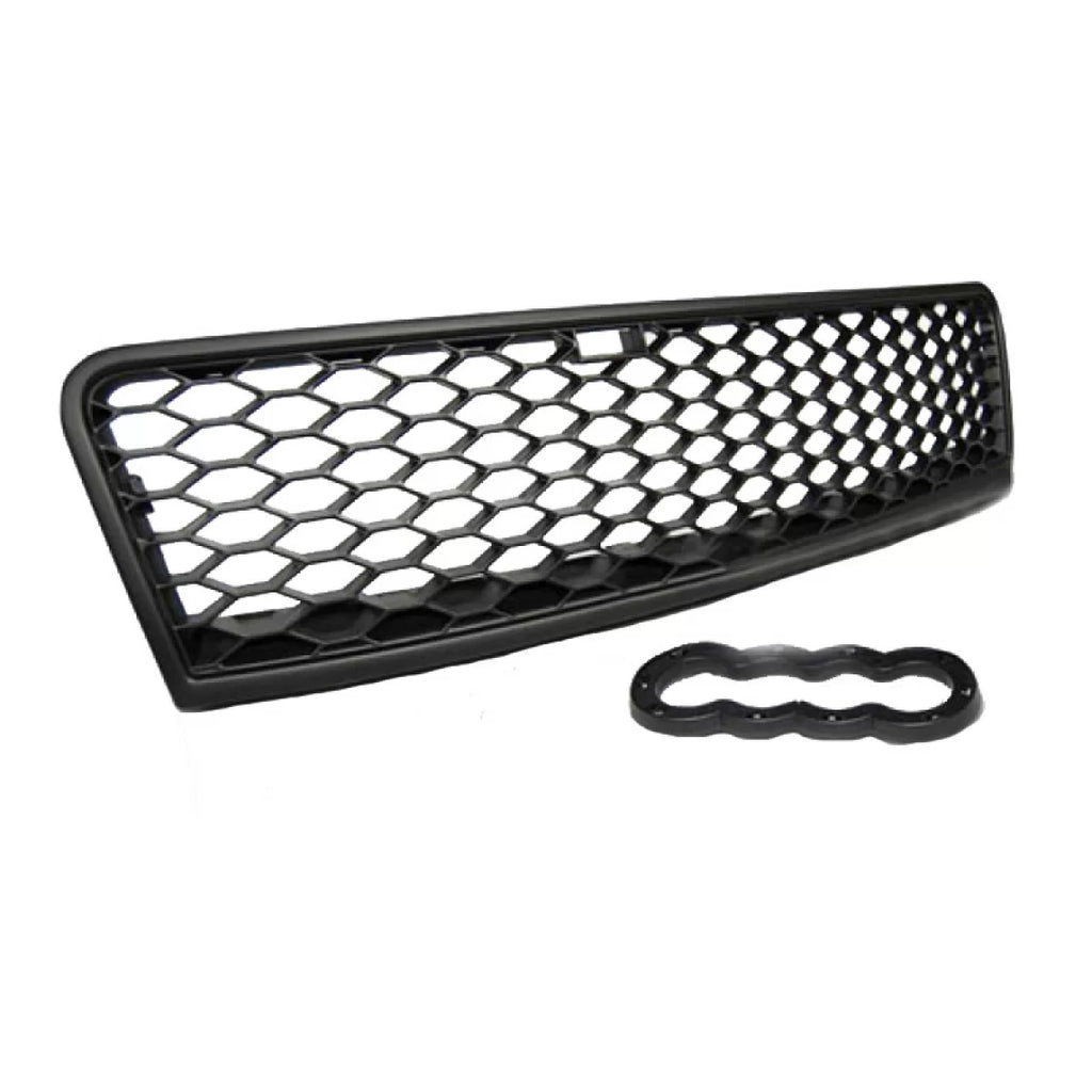 Griglia anteriore per Audi A6 4B C5 01-04 RS6 stile nido d’ape nero opaco 1 pezzo