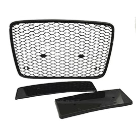 Griglia anteriore per Audi Q7 4L 05-15 RSQ7 stile nido d’ape nero 1 pezzo