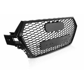 Griglia anteriore per Audi Q7 4M 15-19 RSQ7 stile nido d’ape nero 1 pezzo