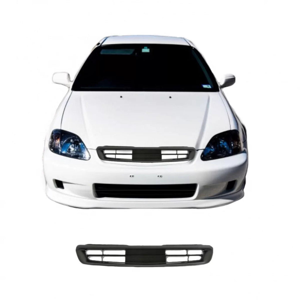 Griglia anteriore per Honda Civic 3D/4D 95-96 senza logo nero 1 pezzo