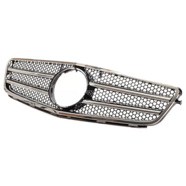 Griglia anteriore per Mercedes-Benz Classe C W204 07-14 A design C63 stile con 2 Fence nero/cromato 1 pezzo