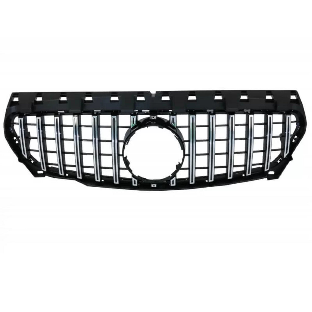 Griglia anteriore per Mercedes-Benz CLA-Classe C117 / W117 13-19 GT A design Panamericana stile nero/cromato 1 pezzo