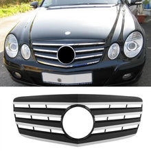 Griglia anteriore per Mercedes-Benz Classe E W211 06-09 A design stile con 4 Fence nero/cromato 1 pezzo