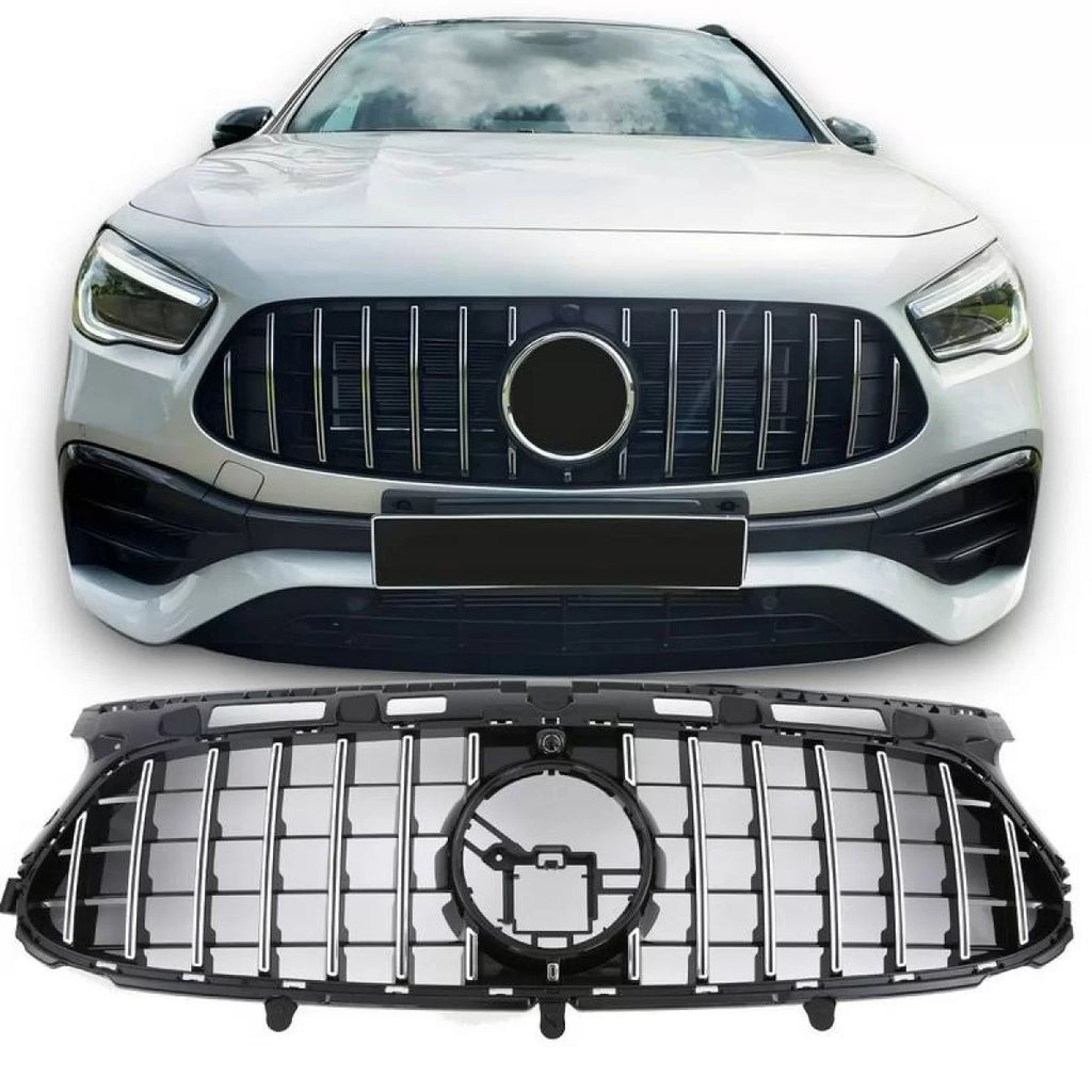 Griglia anteriore per Mercedes-Benz GLA H247 20-23 A design Line Panamericana stile nero/cromato 1 pezzo