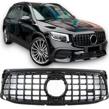 Carica l'immagine nel visualizzatore di Gallery, Griglia anteriore per Mercedes-Benz GLB X247 19-23 A design Line Panamericana stile Nero lucido/Night kit
