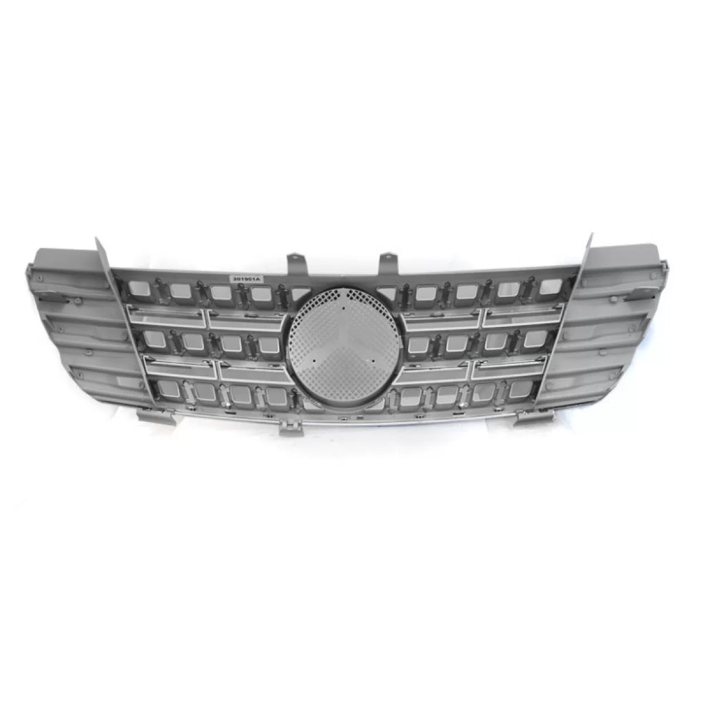 Griglia anteriore per Mercedes-Benz ML-Classe W164 05-08 A design stile argento/cromato 1 pezzo