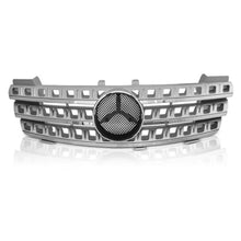 Griglia anteriore per Mercedes-Benz ML-Classe W164 05-08 A design stile argento/cromato 1 pezzo