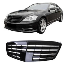 Griglia anteriore per Mercedes-Benz Classe S W221 09-13 S63 S65 A design stile Nero lucido 1pc
