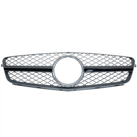 Griglia anteriore per MERCEDES Classe C W204 S204 berlina Station wagon (2007-2014) Sport spazzolato scuro grigio SL