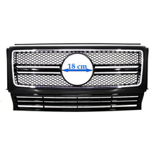 Griglia anteriore per Mercedes Classe G W463 (1990-2018) G65 design Nero lucido cromato cornice