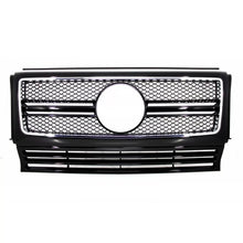 Griglia anteriore per Mercedes Classe G W463 (1990-2018) G65 design Nero lucido cromato cornice