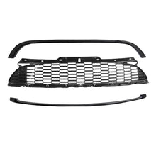 Griglia anteriore per Mini Cooper 06-14 R56 / R57 / R55 S/JCW nido d’ape Nero lucido 3 pezzi